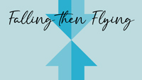 Blue Butterfly Media's Falling Then Flying Logo